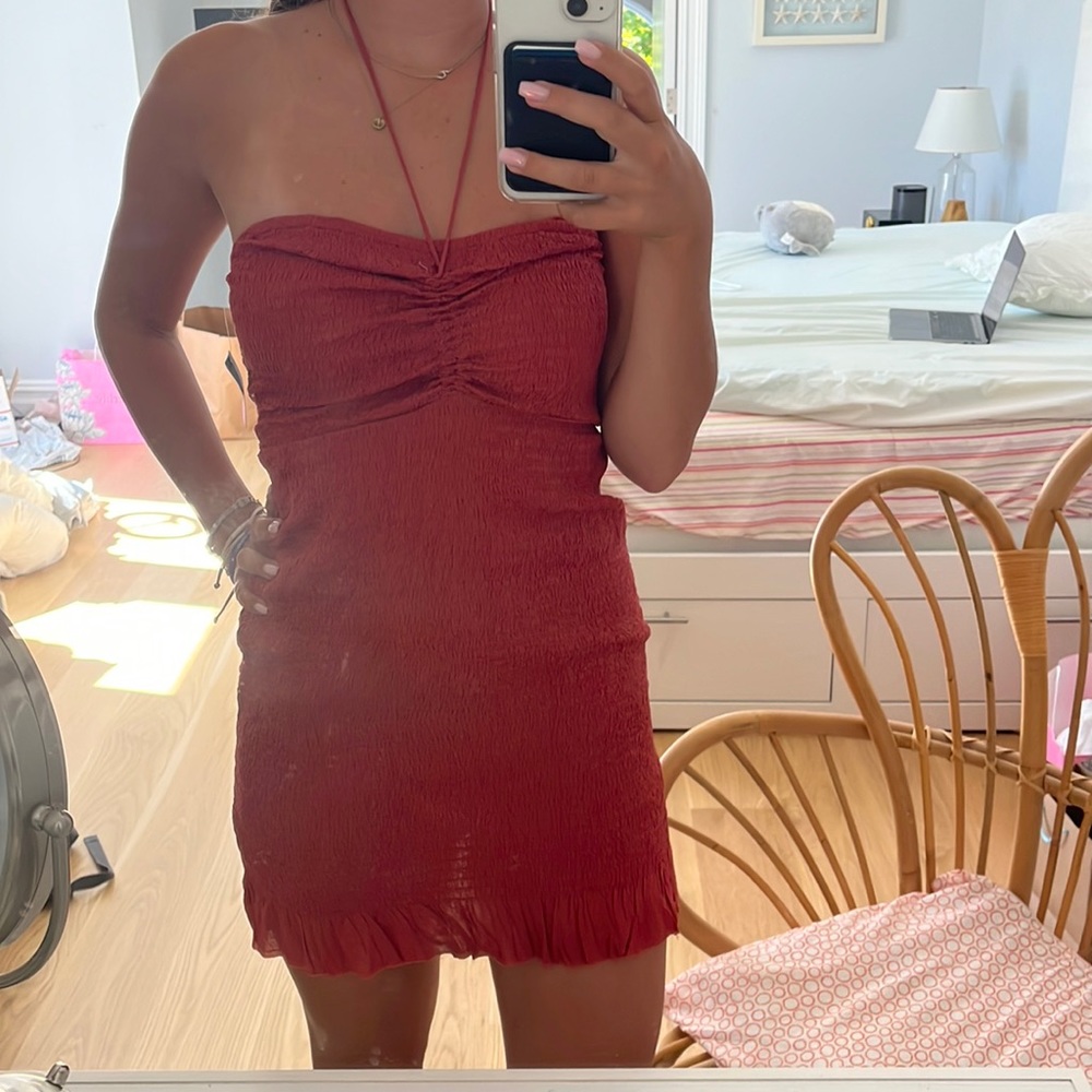 NWT - Red Free People Dress - Picture 2 of 8